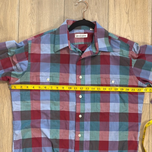 Pierre Cardin Men’s Button Down Checkered Shirt - Picture 7 of 7